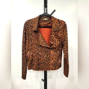 Oddi Leopard zip jacket S/M